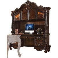 Acme Versailles Computer Desk & Hutch - - Cherry Oak