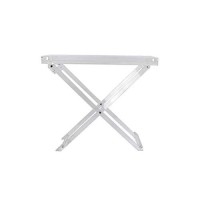 Acrylic Folding Tray Table Modern Chic Accent Desk - Kitchen And Bar Serving Table - Elegant Clear Design - By Designstyles