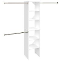 Closetmaid Suitesymphony Starter Tower Kit, 16, Pure White