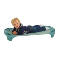 Angeles Spaceline Cot, Teal Green (Set Of 4) - Toddler Size 43 By 22 By 5 - Space-Saving Design - Holds Up To 110Lbs - Easy To Clean - No Assembly Required - Comfortable Fabric, Heat-Sealed Seams