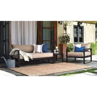 Serta Catalina Modern Outdoor Patio Furniture Collection With Bronze Metal Frame Finish, Sofa