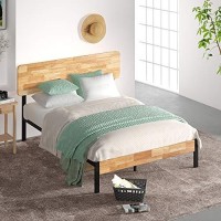 Zinus Olivia Metal And Wood Platform Bed With Wood Slat Support, Full