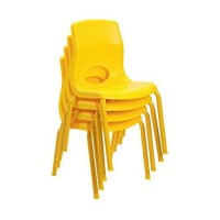 Angeles Myposture 8H Desk Chairs For Boys/Girls, Preschool/Homeschool/Daycare/Playroom Kids Chairs, Flexible Seating For Classroom, Set Of 4, Yellow