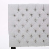 Christopher Knight Home Jezebel Fabric Headboard, Queen / Full, Light Grey