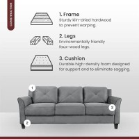 Lifestyle Solutions Harrington Sofa, Grey