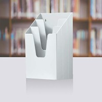 Acrimet Vertical Triple File Folder Holder Organizer (White Color)