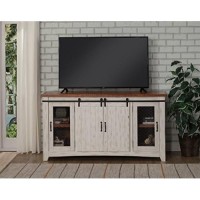 Martin Svensson Home Taos 70 Tv Stand Antique White & Aged Distressed Pine