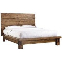 Modus Furniture Solid-Wood Bed, Queen, Ocean - Natural Sengon