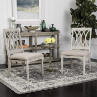 Safavieh Home Collection Selena Beige And Rustic Grey Side Chair (Set Of 2)
