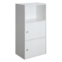 Convenience Concepts 2-Door Xtra Storage Cabinet With Shelf, White