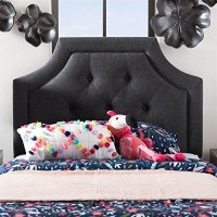 Baxton Studio Mars Modern And Contemporary Dark Grey Fabric King Size Headboard