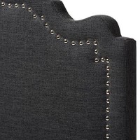 Baxton Studio Nadeen Modern And Contemporary Dark Grey Fabric Full Size Headboard