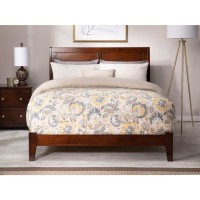 Atlantic Furniture Portland King Traditional Bed In Walnut