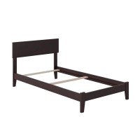 Afi Orlando Traditional Bed With Open Footboard And Turbo Charger, Twin, Espresso