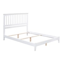 Afi Mission Full Traditional Bed With Open Footboard And Turbo Charger In White