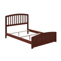 Afi Richmond Full Traditional Bed With Matching Footboard And Turbo Charger In Walnut