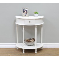 Frenchi Home Furnishing Canterbury End Table, 232 In X 1162 In X 2857 In, White