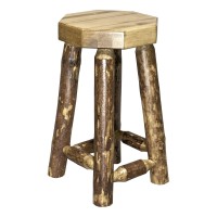 Montana Woodworks Glacier Country Collection Counter Height Backless Barstool