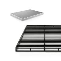 Zinus Quick Lock Metal Smart Box Spring / 4 Inch Mattress Foundation / Strong Metal Structure / Easy Assembly, King