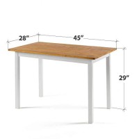 Zinus Becky Farmhouse Wood Dining Table / Table Only