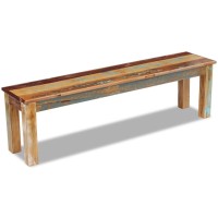 Vidaxl Bench Solid Reclaimed Wood 63X13.8X18.1