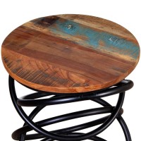 Vidaxl End Table Solid Reclaimed Wood