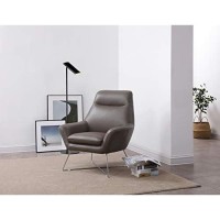 Whiteline Modern Living Club Chair Dark Gray
