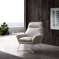 Whiteline Modern Living Club Chair, Gray