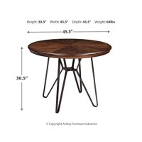 Signature Design By Ashley Mid Century Centiar Dining Room Table, Brown