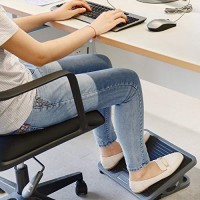 Eureka Ergonomic Tilt Adjustable Footrest, Foot Rest For Under Desk At Work With Massage Surface, Office Foot Rest Under Desk With 20 Degree Tilt No Locking, Metal Frame