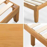 Zinus Moiz Wood Platform Bed Frame / Wood Slat Support / No Box Spring Needed / Easy Assembly, Natural, Full