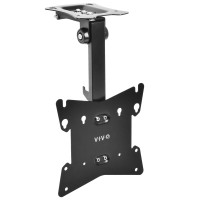 Vivo Black Manual Flip Down Mount Folding Pitched Roof Ceiling Mounting For Flat Tv & Monitors 17 To 37 (Mount-M-Fd37B)