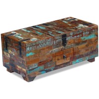 Vidaxl Coffee Table Box Chest Solid Reclaimed Wood 31.5X15.7X13.8