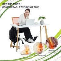Auoinge Foot Hammock Under Desk Footrest | Adjustable Office Foot Rest Under Desk | Portable Desk Foot Hammock With Headphone Holder