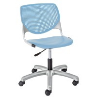 Kfi Seating Kool Computer Chair, Sky Blue,Tk2300-P35