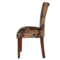 Homepop Home Decor | K1136-F975 | Classic Upholstered Parsons Dining Chair | Single Accent Dining Chair, Brown Woven