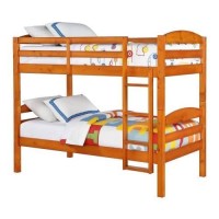 Better Homes And Gardens Leighton Twin Over Twin Wood Bunk Bed, (1.Pine)