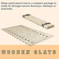 Spring Solution, 0.75-Inch Heavy Duty Mattress Support Wooden Bunkie Board / Slats, Twin Beige