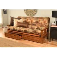 Kodiak Furniture Monterey Futon Set With Storage Drawers With Barbados Base And Canadian Mattress