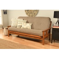 Kodiak Furniture Monterey Futon Set No Drawers With Barbados Base And Linen Stone Mattress