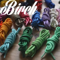 Birch Round Shoelaces 27 Colors 3/16 Thick Shoe Laces 4 Different Lengths (56 (142Cm) - Xl, Azure)