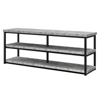 Ameriwood Home Ashlar Tv Stand For Tvs Up To 65, Concrete Gray