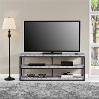 Ameriwood Home Ashlar Tv Stand For Tvs Up To 65, Concrete Gray