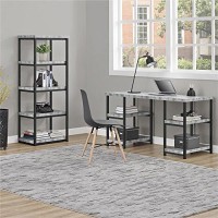 Ameriwood Home Ashlar Tv Stand For Tvs Up To 65, Concrete Gray