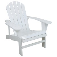 Leigh Country White Adirondack Chair For Patio, Deck Or Yard
