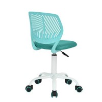 Turquoise Office Task Adjustable Desk Chair Mid Back Home Children Study Chair