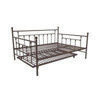 Dhp Manila Metal Full Size Daybed And Twin Size Trundle (Bronze)