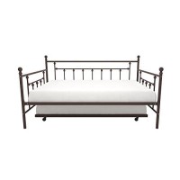 Dhp Manila Metal Full Size Daybed And Twin Size Trundle (Bronze)