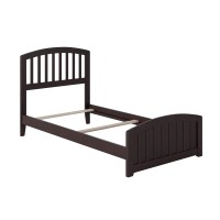 Afi Richmond Twin Traditional Bed With Matching Footboard And Turbo Charger In Espresso