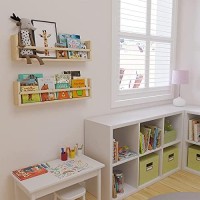 Brightmaison Polynez 30 Floating Shelves For Wall & Nursery Book Shelves, Kids Bookshelf For Wall Multiuse Wall Shelf Set Of 2 Unfinished Floating Shelfunfinished